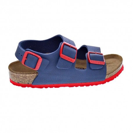 Sandalias Birkenstock zapatos Niño modelo Milano Azul 