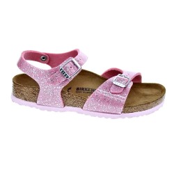 Sandalias Birkenstock zapatos Niña modelo Rio Plain Rosa  2
