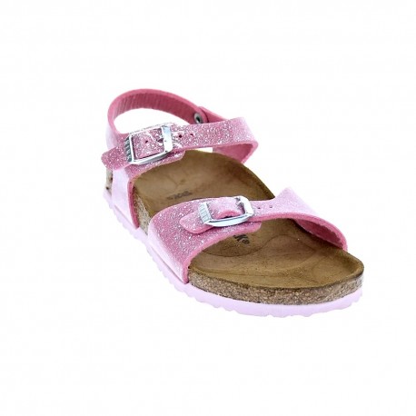 Sandalias Birkenstock zapatos Niña modelo Rio Plain Rosa 
