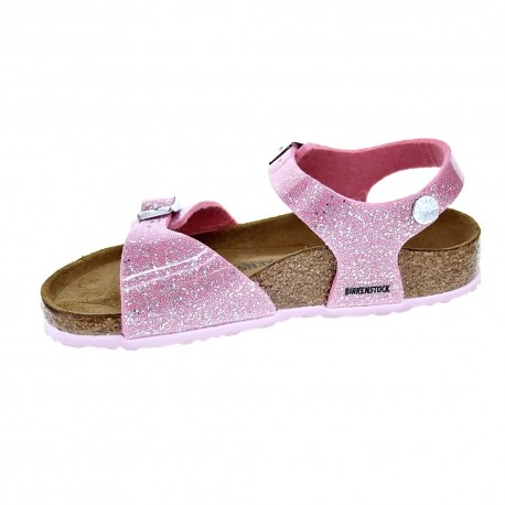 Sandalias Birkenstock zapatos Niña modelo Rio Plain Rosa 