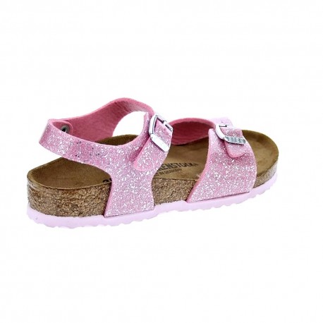 Sandalias Birkenstock zapatos Niña modelo Rio Plain Rosa 