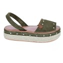 Abarcas menorquinas Popa zapatos Mujer modelo Rosario Verde 