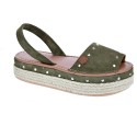 Abarcas menorquinas Popa zapatos Mujer modelo Rosario Verde 