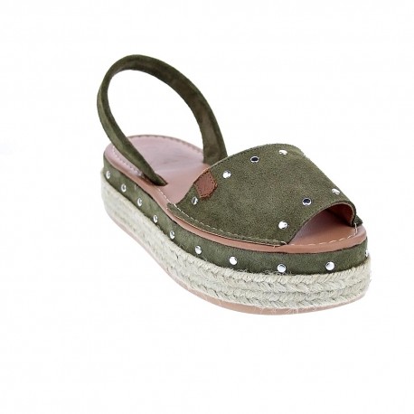 Abarcas menorquinas Popa zapatos Mujer modelo Rosario Verde 
