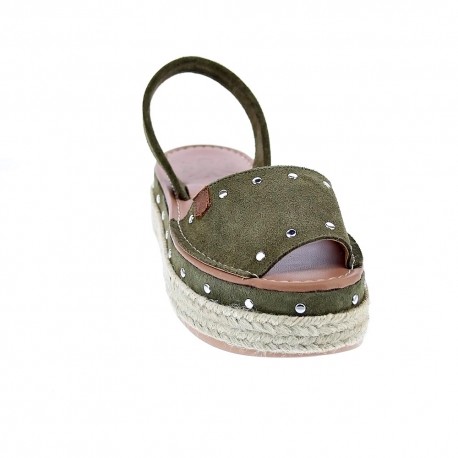 Abarcas menorquinas Popa zapatos Mujer modelo Rosario Verde 