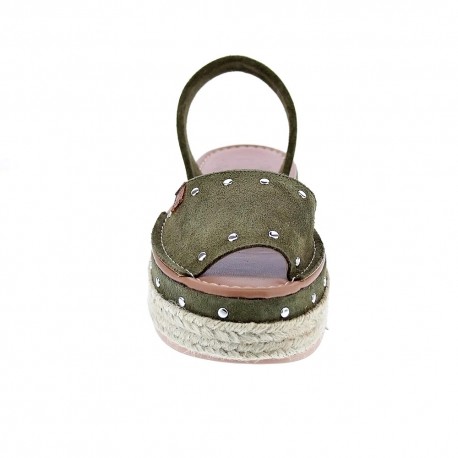 Abarcas menorquinas Popa zapatos Mujer modelo Rosario Verde 