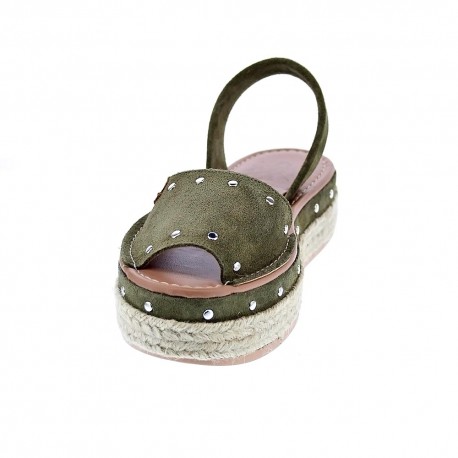 Abarcas menorquinas Popa zapatos Mujer modelo Rosario Verde 