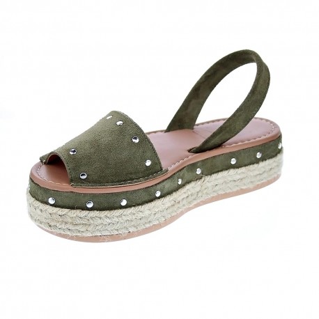 Abarcas menorquinas Popa zapatos Mujer modelo Rosario Verde 