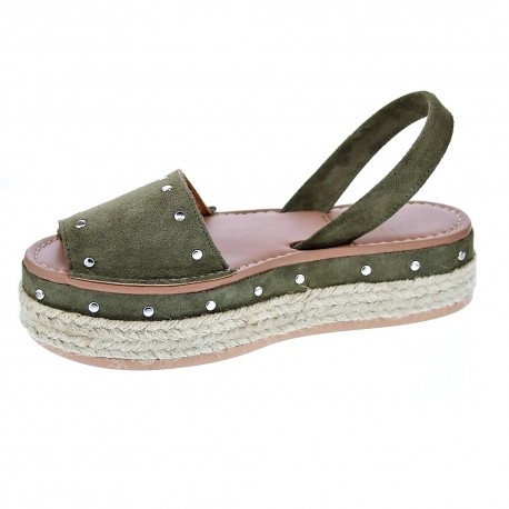 Abarcas menorquinas Popa zapatos Mujer modelo Rosario Verde 