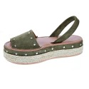Abarcas menorquinas Popa zapatos Mujer modelo Rosario Verde 