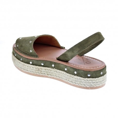 Abarcas menorquinas Popa zapatos Mujer modelo Rosario Verde 