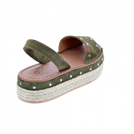 Abarcas menorquinas Popa zapatos Mujer modelo Rosario Verde 