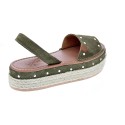 Abarcas menorquinas Popa zapatos Mujer modelo Rosario Verde 