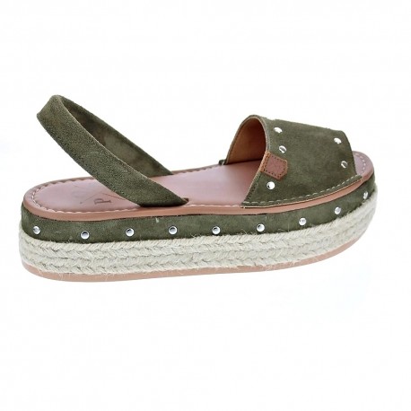 Abarcas menorquinas Popa zapatos Mujer modelo Rosario Verde 