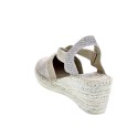 Alpargatas Toni Pons zapatos Mujer modelo Triton Plata Elástico