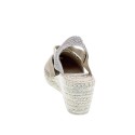 Alpargatas Toni Pons zapatos Mujer modelo Triton Plata Elástico