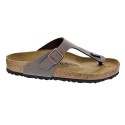 Chanclas Birkenstock zapatos Mujer modelo Gizeh Marrón 
