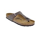 Chanclas Birkenstock zapatos Mujer modelo Gizeh Marrón 