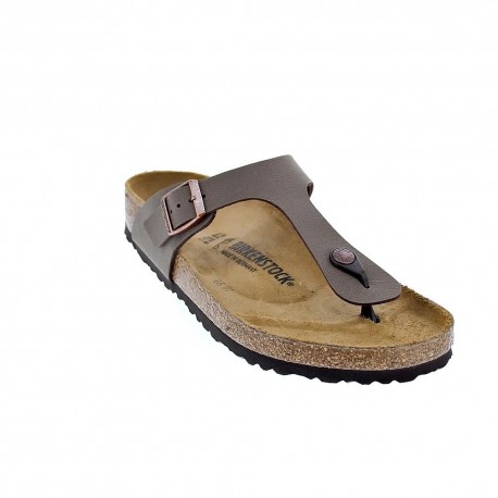 Chanclas Birkenstock zapatos Mujer modelo Gizeh Marrón 