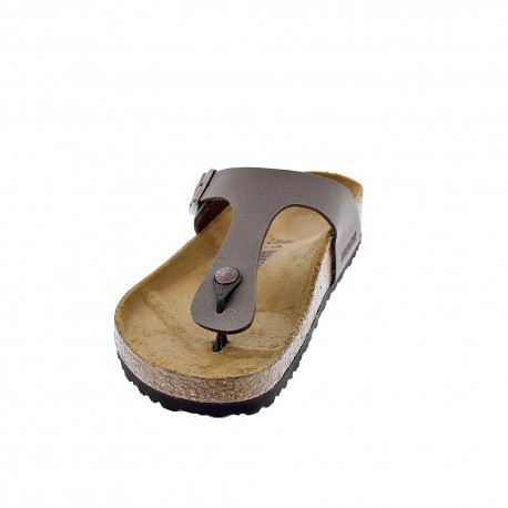 Chanclas Birkenstock zapatos Mujer modelo Gizeh Marrón 
