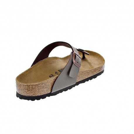 Chanclas Birkenstock zapatos Mujer modelo Gizeh Marrón 