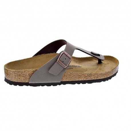 Chanclas Birkenstock zapatos Mujer modelo Gizeh Marrón 