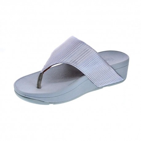 Sandalias FitFlop zapatos Mujer modelo Olive Plata 