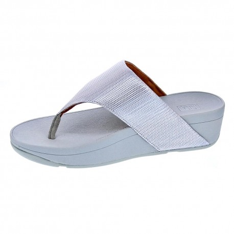 Sandalias FitFlop zapatos Mujer modelo Olive Plata 