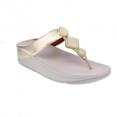 Sandalias FitFlop zapatos Mujer modelo Leia Oro 