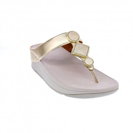 Sandalias FitFlop zapatos Mujer modelo Leia Oro 