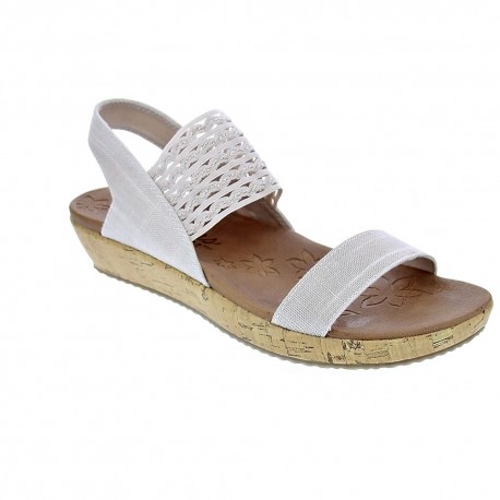 Sandalias Skechers zapatos Mujer modelo Brie Beige 