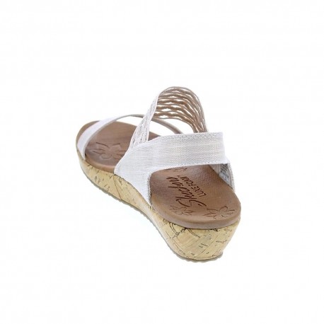 Sandalias Skechers zapatos Mujer modelo Brie Beige 