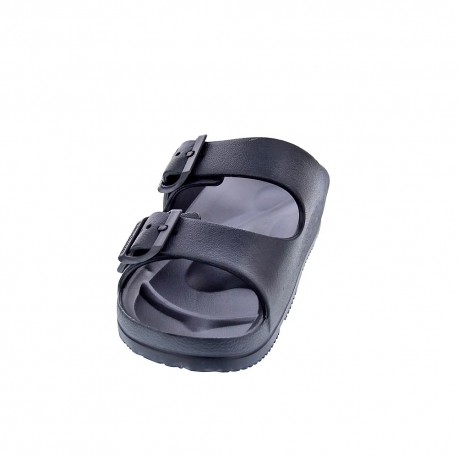 Sandalias Duuo zapatos Mujer modelo Bio Eva Flat 02 Negro Hebillas