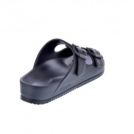 Sandalias Duuo zapatos Mujer modelo Bio Eva Flat 02 Negro Hebillas