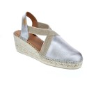 Alpargatas Toni Pons zapatos Mujer modelo Plata 