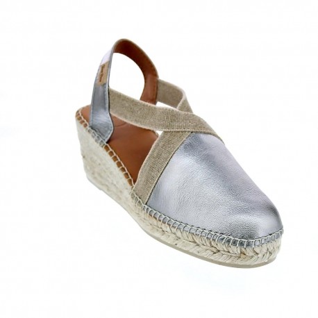 Alpargatas Toni Pons zapatos Mujer modelo Plata 
