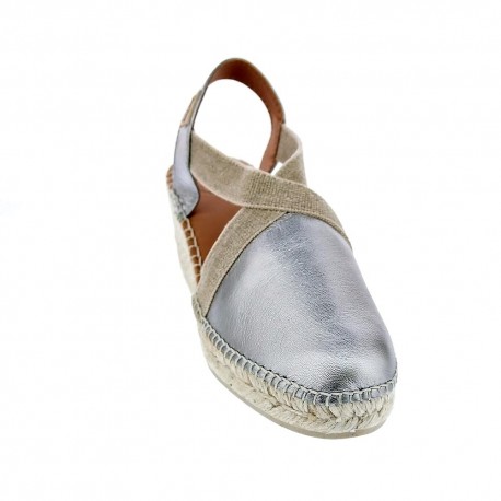 Alpargatas Toni Pons zapatos Mujer modelo Plata 