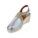 Alpargatas Toni Pons zapatos Mujer modelo Plata 