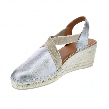 Alpargatas Toni Pons zapatos Mujer modelo Plata 