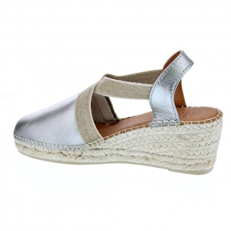 Alpargatas Toni Pons zapatos Mujer modelo Plata 