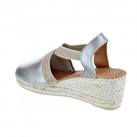 Alpargatas Toni Pons zapatos Mujer modelo Plata 