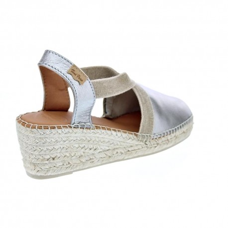 Alpargatas Toni Pons zapatos Mujer modelo Plata 