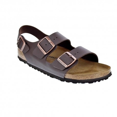 Sandalias Birkenstock zapatos Hombre modelo Milano Marrón 