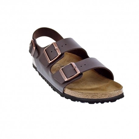 Sandalias Birkenstock zapatos Hombre modelo Milano Marrón 