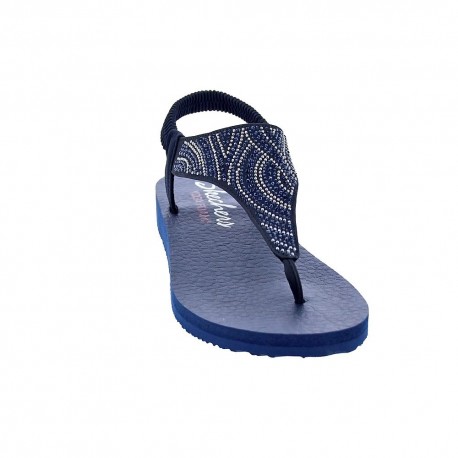 Sandalias Skechers zapatos Mujer modelo Meditation Azul 