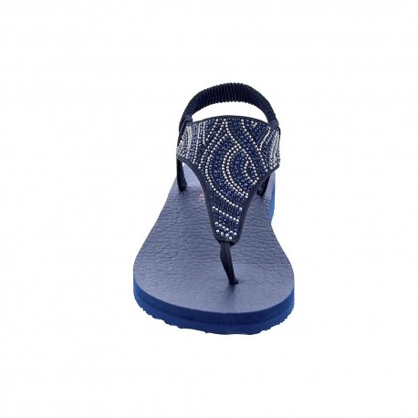 Sandalias Skechers zapatos Mujer modelo Meditation Azul 
