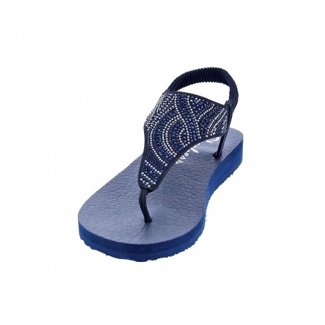 Sandalias Skechers zapatos Mujer modelo Meditation Azul 