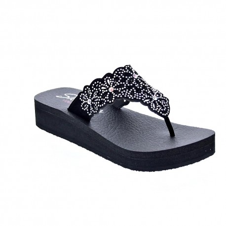 Sandalias Skechers zapatos Mujer modelo Vinyasa Negro 