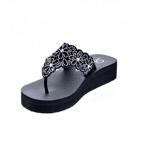 Sandalias Skechers zapatos Mujer modelo Vinyasa Negro 