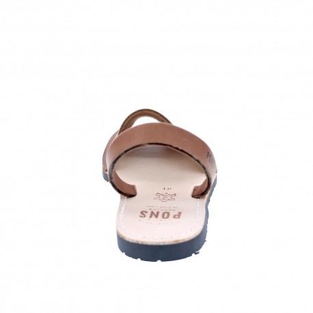 Abarcas menorquinas Avarca Pons zapatos Hombre modelo 550 Marrón 
